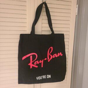 Ray-Ban RayBan Sunglasses Logo Tote Shopping Book Bag